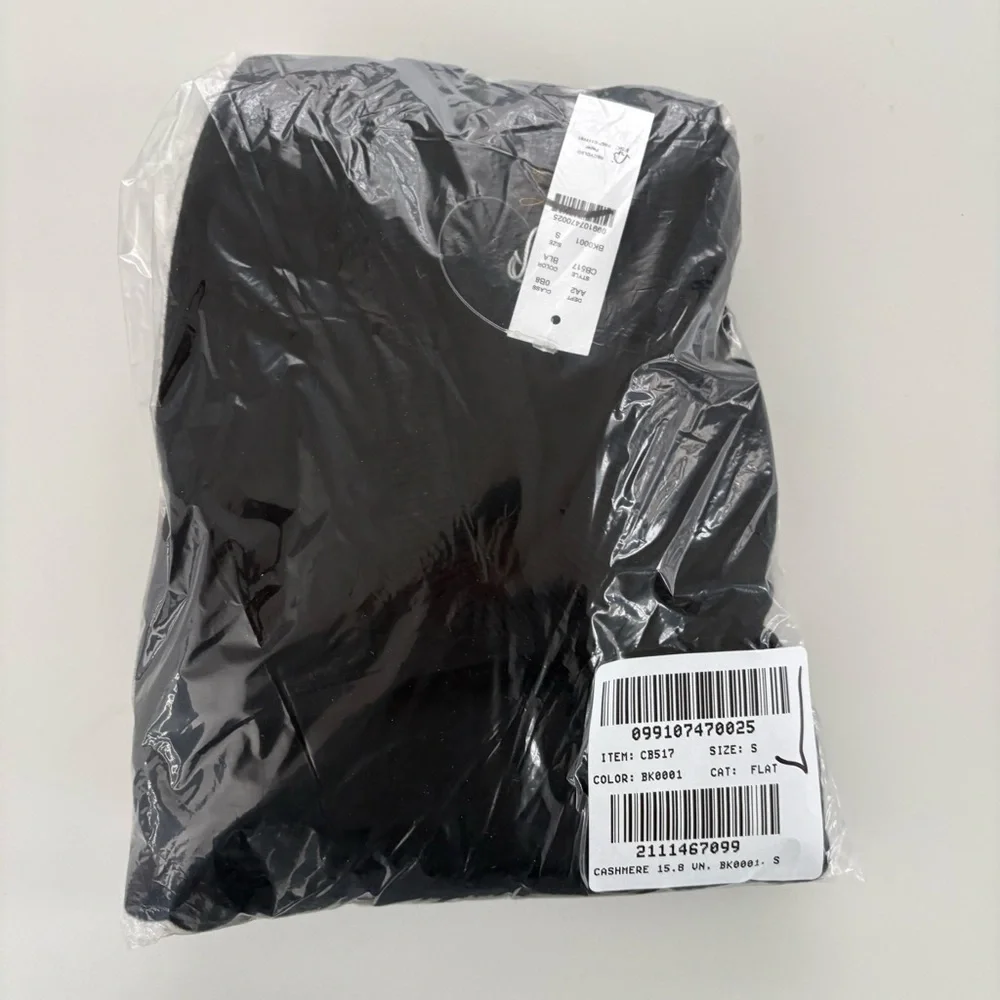 NWT J. Crew Cashmere V-neck Sweater Black